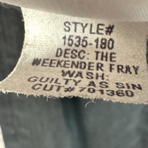 Mother The Weekender Fray Flare Jeans Black Distressed Size 25 Boho Hippie Lux - Picture 7 of 14